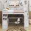 Lit mezzanine double avec bureau et tablettes-634070678-634070679