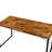 Jurgen Oak & Black Finish Writing Desk With Industrial Style And Durable Metal Frame, Perfect For Modern Workspaces