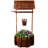 Rustic Wooden Wishing Well Planter Outdoor Home Décor For Patio