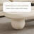 Minimalist Spherical Base Coffee Table - Mid-Century Modern Wood Accent Table for Living Room-1824911604-1829546635