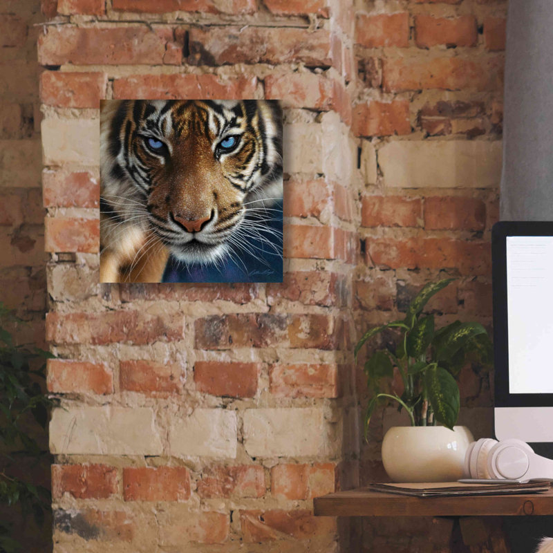 «Blue Eyes» par Collin Bogle, Ebern Designs, art mural sur toile, H 12 po x l 12 po x P 0,75 po