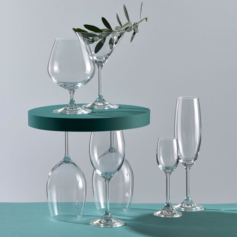 Thaxter Crystal Champagne Flutes 220ml - Set of 6
