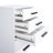 Modern 5-Drawer Mobile Storage Cart for Under Desk, Durable Black Engineered Wood Organizer with Locking Casters, Smooth-Glide Drawers for Office Files, Crafts, Dorm & Small-Space Living-733283309