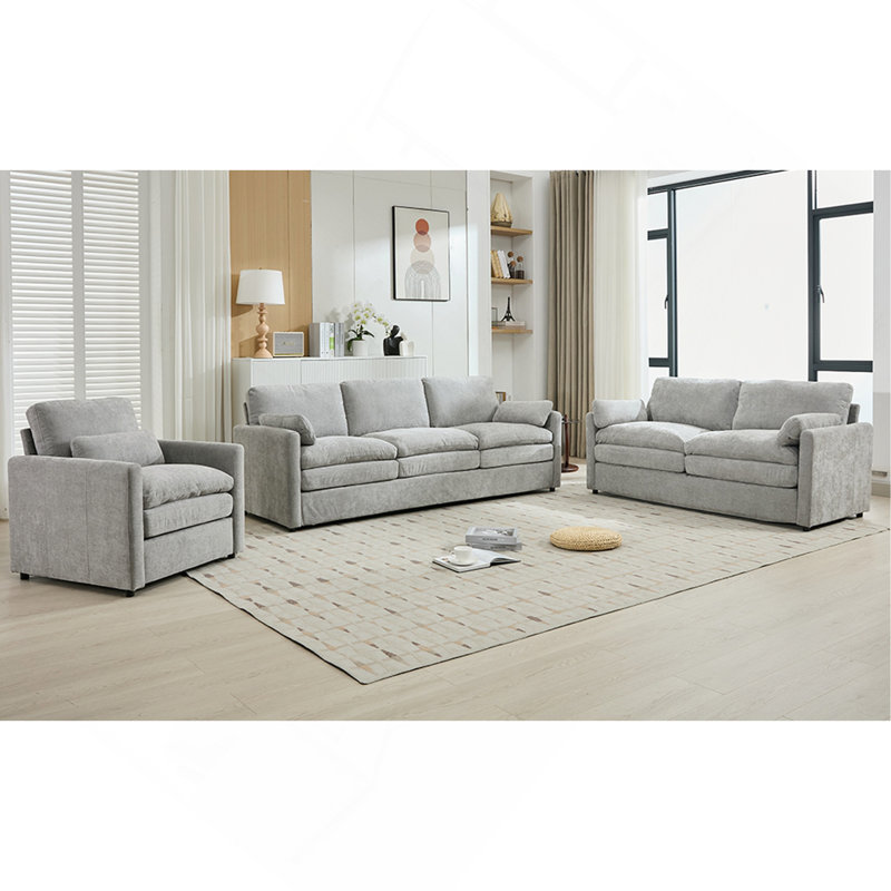 Canapé rembourré surdimensionné Comfy Cloud Canapé, Gris clair