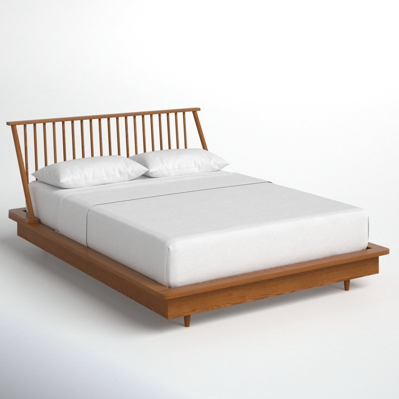 Thalia Solid Wood Slat Bed, Queen