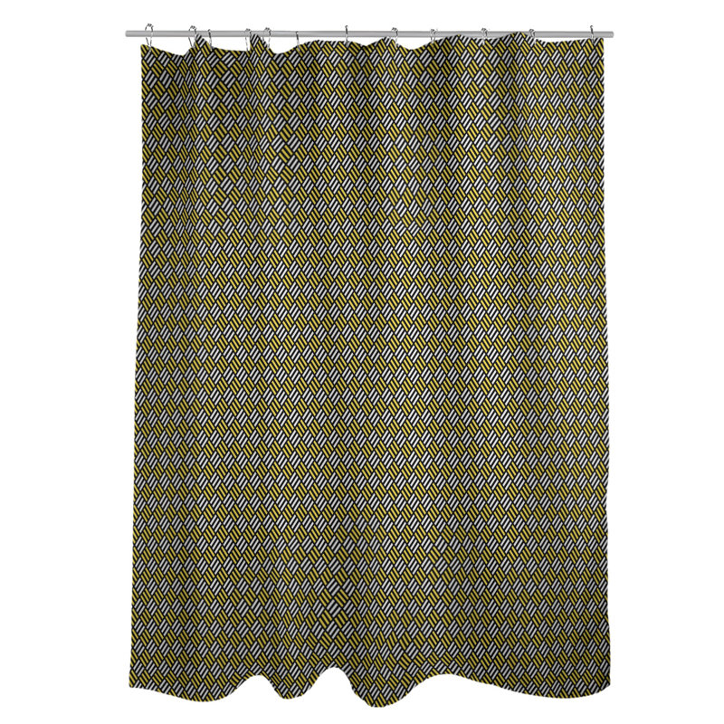 Rideau simple art déco, Yellow Stripe 1