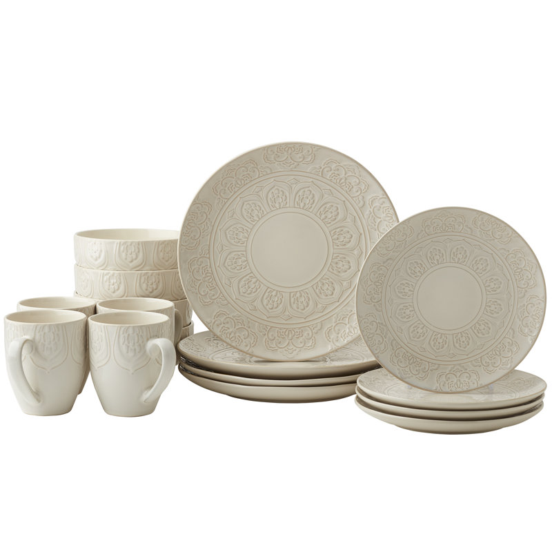 Tabletops Gallery Brielle Dinnerware Set - Service for 4