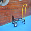 Hand Truck Dual Purpose 2 Wheel Dolly Cart And 4 Wheel Push Cart With Swivel Wheels 330 Lbs Capacity Heavy Duty Platform Cart For Moving/Warehouse/Garden/Grocery