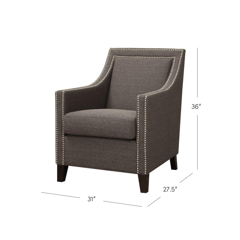 Upholstered Armchair, Brown