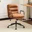 Fauteuil de bureau ergonomique à 2 couches en similicuir rembourré avec pattes en cuir-228900729