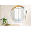 Huldar Glass Flat Wall Mirror