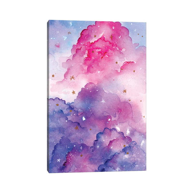 Star Clouds by Penelopeloveprints - Wrapped Canvas Painting, 20.32 cm H x 30.48 cm W