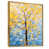 Toile avec cadre flottant or