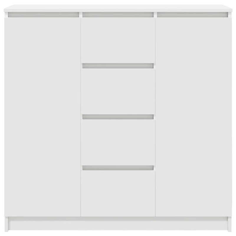 Sideboard With Drawers 100.5X35x98.5 Cm Engineered Wood, White