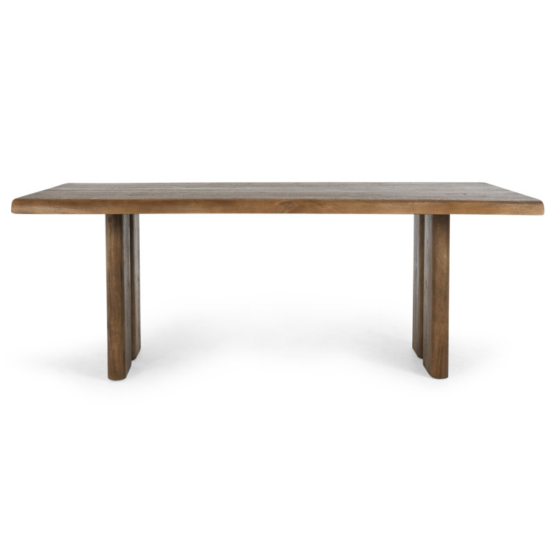 Holmes 80" Mango Wood Dining Table In Brown