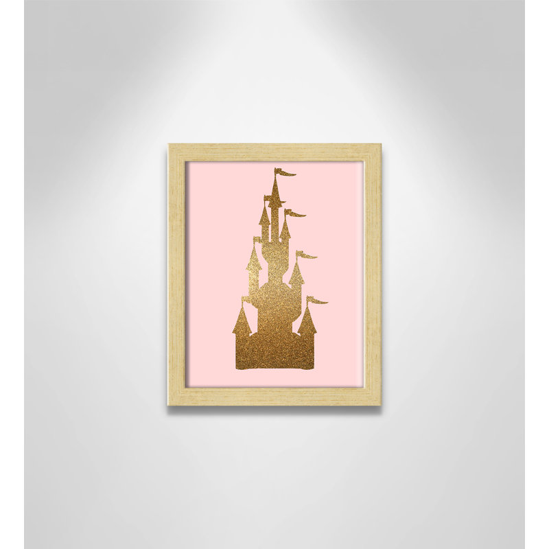 Fairytale 1, impression sur papier, H 11 po x l 9 po x P 1,19 po, Encadré de boîte champagne