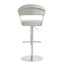 Upholstered Counter Stool with Metal Frame-1391162379