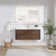 Cristo 48'' Wall Mounted Single Bathroom Vanity with Quartz Top