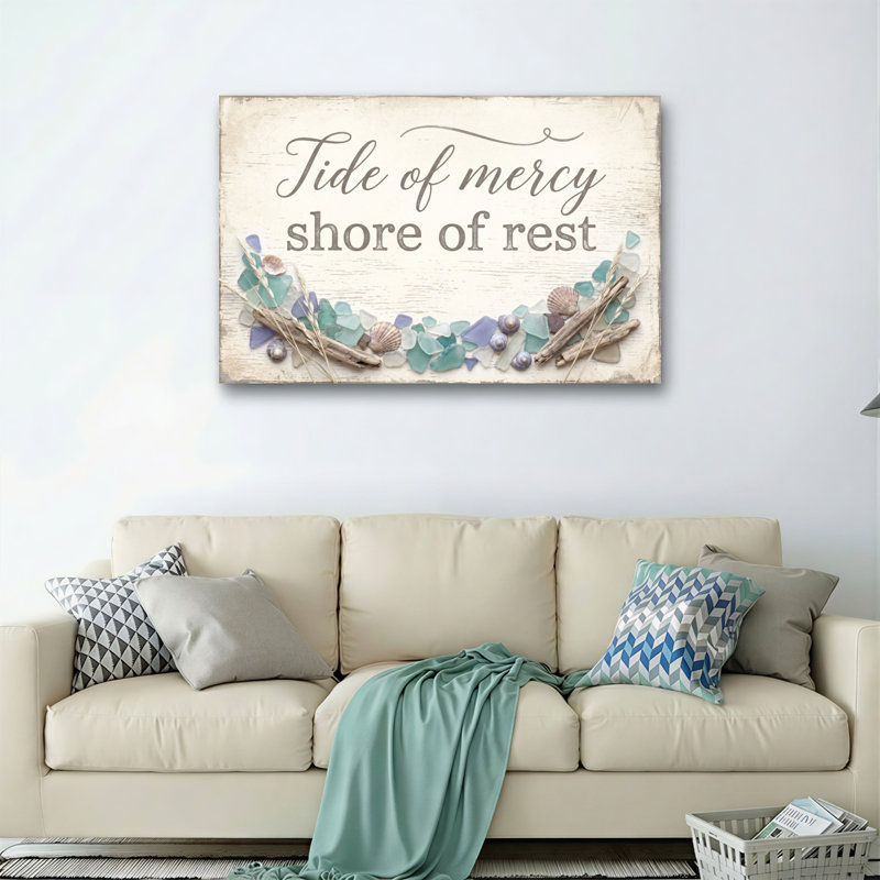 Tide Shore, reproduction d'art sur toile, ensemble de 1, Wrapped Canvas, 24"H x 36"W