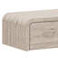 Table basse double Juna Wood Dream Console avec matelas et coins arrondis, gris bouleau moisson