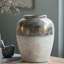 Vase rond en céramique brun Sienna-1846863943