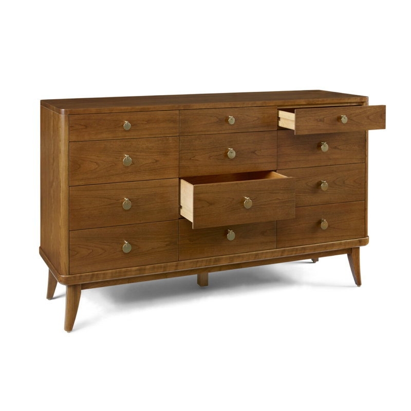 Martine 12 - Drawer Solid Wood Dresser