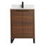 Meuble-lavabo simple autoportant de 24 po avec plateau en pierre Minday-261611588-261611614