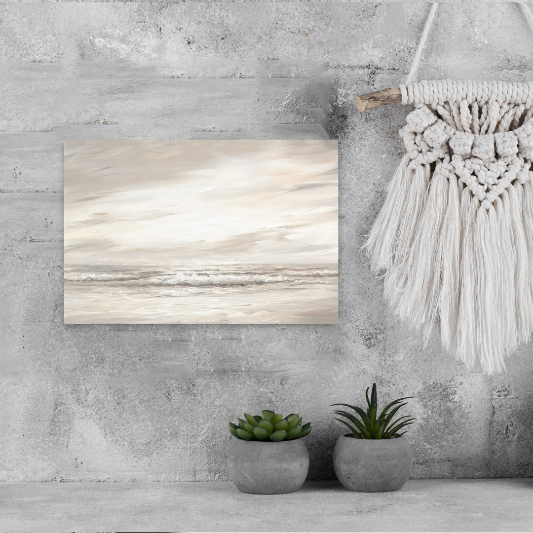Morning Reflection Abstract Tranquil Coastal Wall Art Print