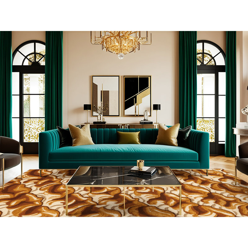  Tapis lavable et pouding au caramel écossais, Carré 5 pi