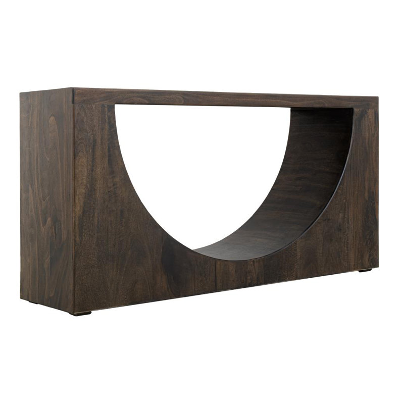Table de canapé en bois foncé Mezquite