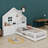 Helis House Bed with Window and Bedside Drawers-1788496063-1788496062