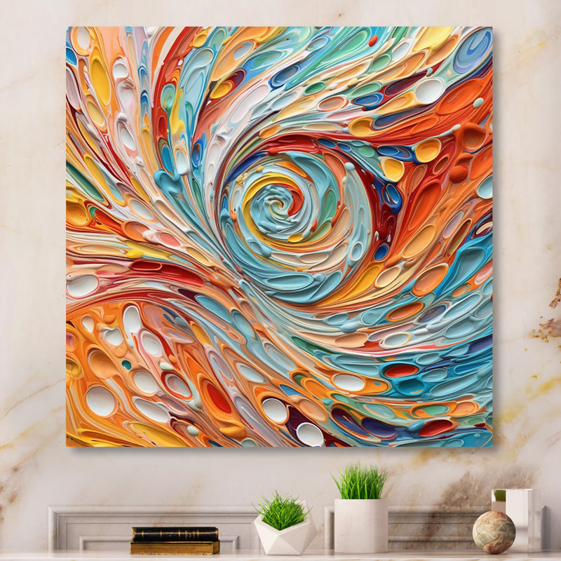 Spiral Symphony I - Abstract Spirals, impressions sur toile, Toile tendue, H 36 po x l 36 po x P 1,5 po