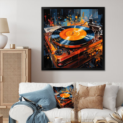 Vinyl Record Rhythm Resonance I - Vinyl Records Wall Art