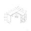 Bureau d'ordinateur, bureau personnel, coin, tablettes de rangement, L 48 po, forme en L, travail, ordinateur portable, stratifié, contemporain, moderne-1807958162