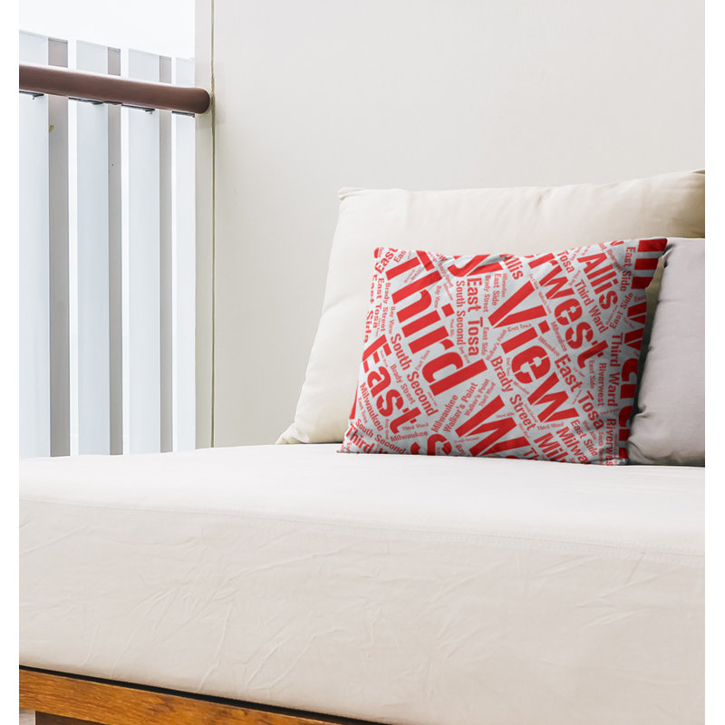 Coussin lombaire intérieur/extérieur milwaukee, Non, Rouge