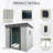 Outdoor Metal Storage Shed with Window and Transparent plate-119732994-119732995