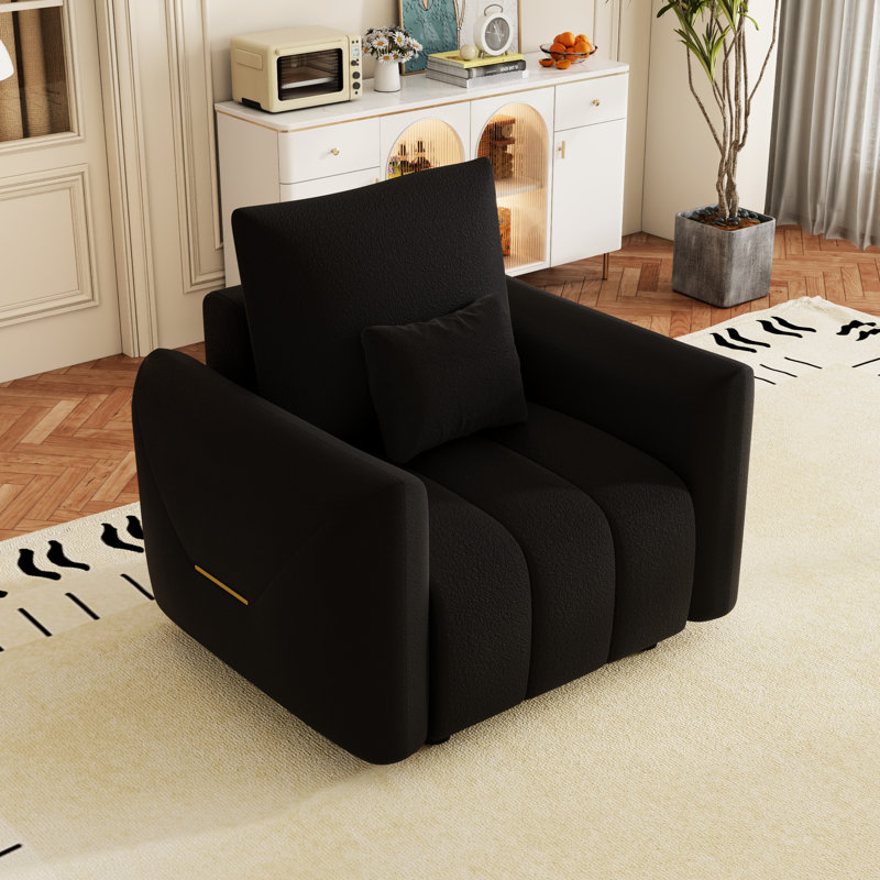 Chaise d'appoint contemporaine avec douceur et douceur - Structure en eucalyptus respirant et stylé, tissu pour le confort