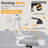 Lidwien Ergonomic Breathable Mesh Office Chair with Adjustable Headrest and Flip-Up Arms-1520244775