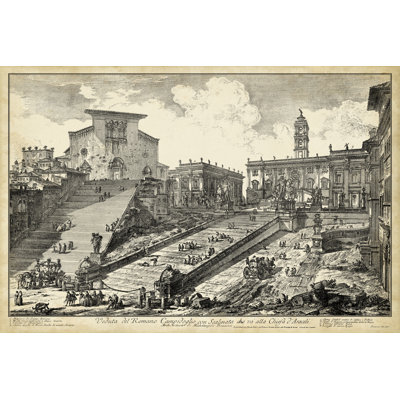 Veduta Del Romano Campidoglio 1 Piece Wrapped Canvas Wall Art