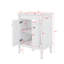 Meuble-lavabo chic 24 po avec lavabo sur le dessus et armoire de rangement à 2 niveaux-46375590-46375584