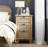 Domynik Nightstand with Charging Station, Oak-146785590