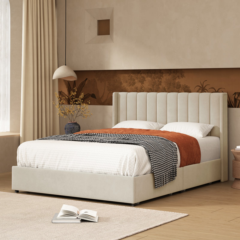 Jeilyn Upholstered Platform Bed with Storage