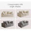 Canapé modulaire modulaire, canapé modulaire compressé en velours côtelé de style minimaliste moderne, canapé-lit pour le salon, la chambre à coucher, canapé-lit compressé confortable, conception économe en espace, gris clair