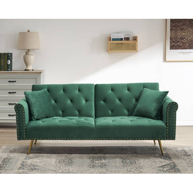 Chillax 51.97 Square Arm Convertible Loveseat Jahnke