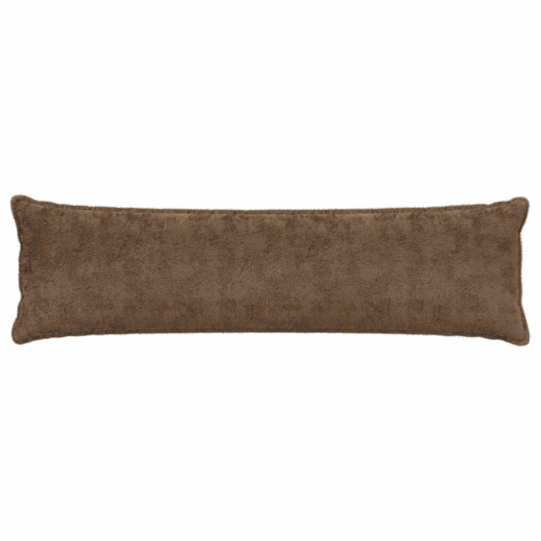Vidaxl Cushion Cover Houten Light Brown 40 X 145 Cm Faux Rabbit Fur, Brown - Image 2