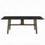 Table de salle à manger Eny, plateau rectangulaire en céramique de 71 pouces, bois brun noyer