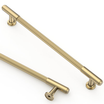 10 Pack Champagne Bronze Cabinet Pulls, 7.5 Inch Hole Center Kitchen Cabinet Handles, Heavy-Duty Drawer Pulls Hardware For Cupboard, Dresser, And Wardrobe