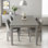 Simple modern rectangle dining table sets