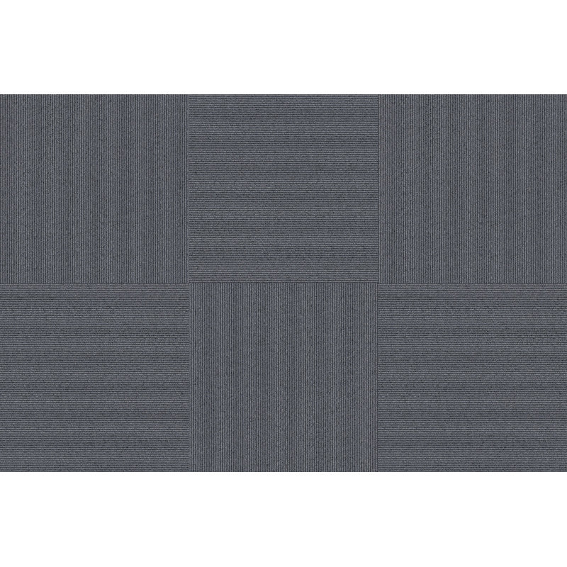 Dalle de tapis à niveaux multiples 19,7 po x 19,7 po, Gris minéral