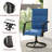 Set of 2 Outdoor Patio 360° Swivel Dining Rocking Chairs - All Weather, Padded PVC-coated polyester Mesh, Rust-Proof Steel Frame, 400 Lb Capacity-1537225016-1537225015